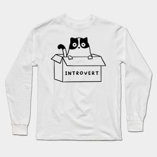 Cat Introvert Long Sleeve T-Shirt